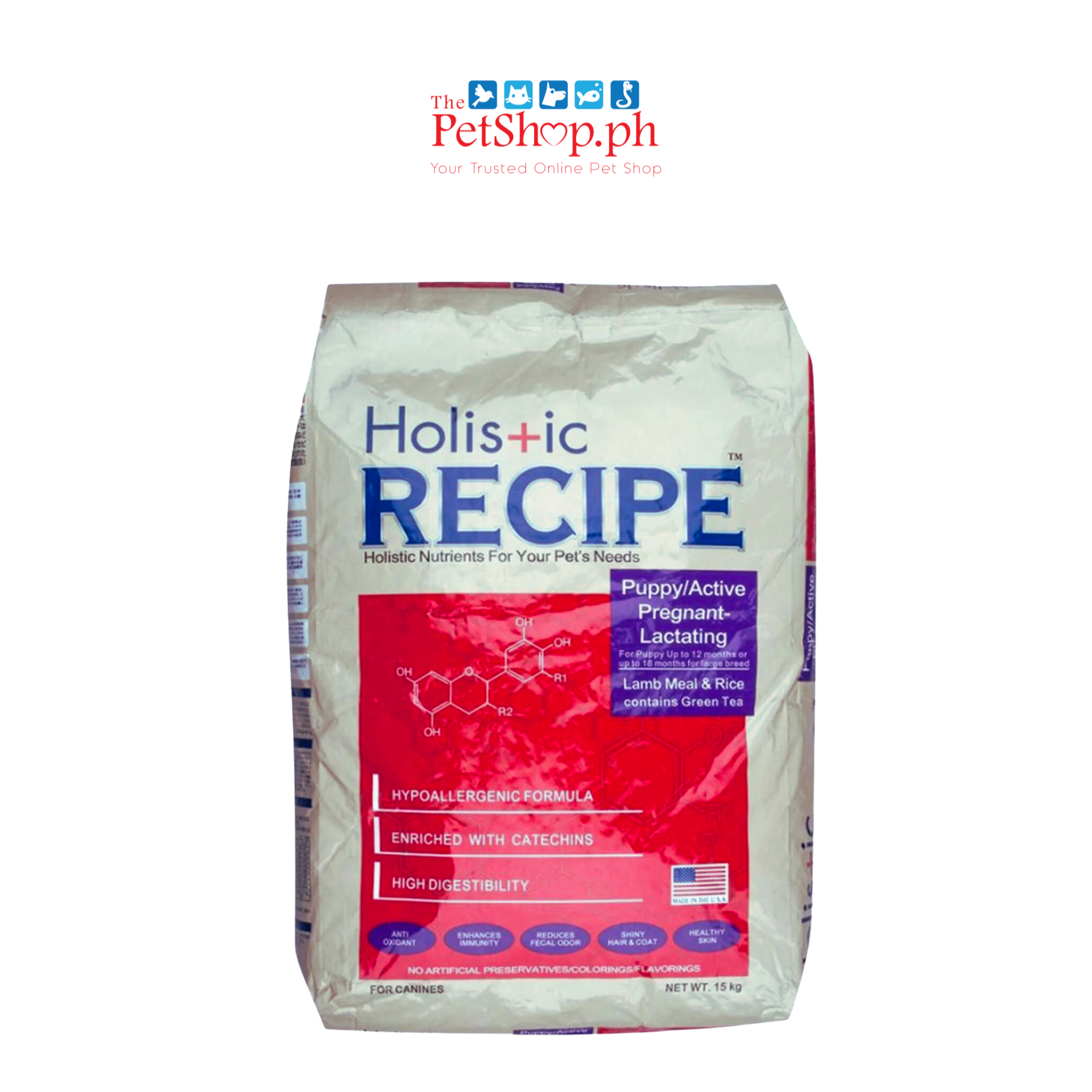 Holistic Recipe 3kg  Dry Dog Food Lamb Meal and Rice - Puppy 