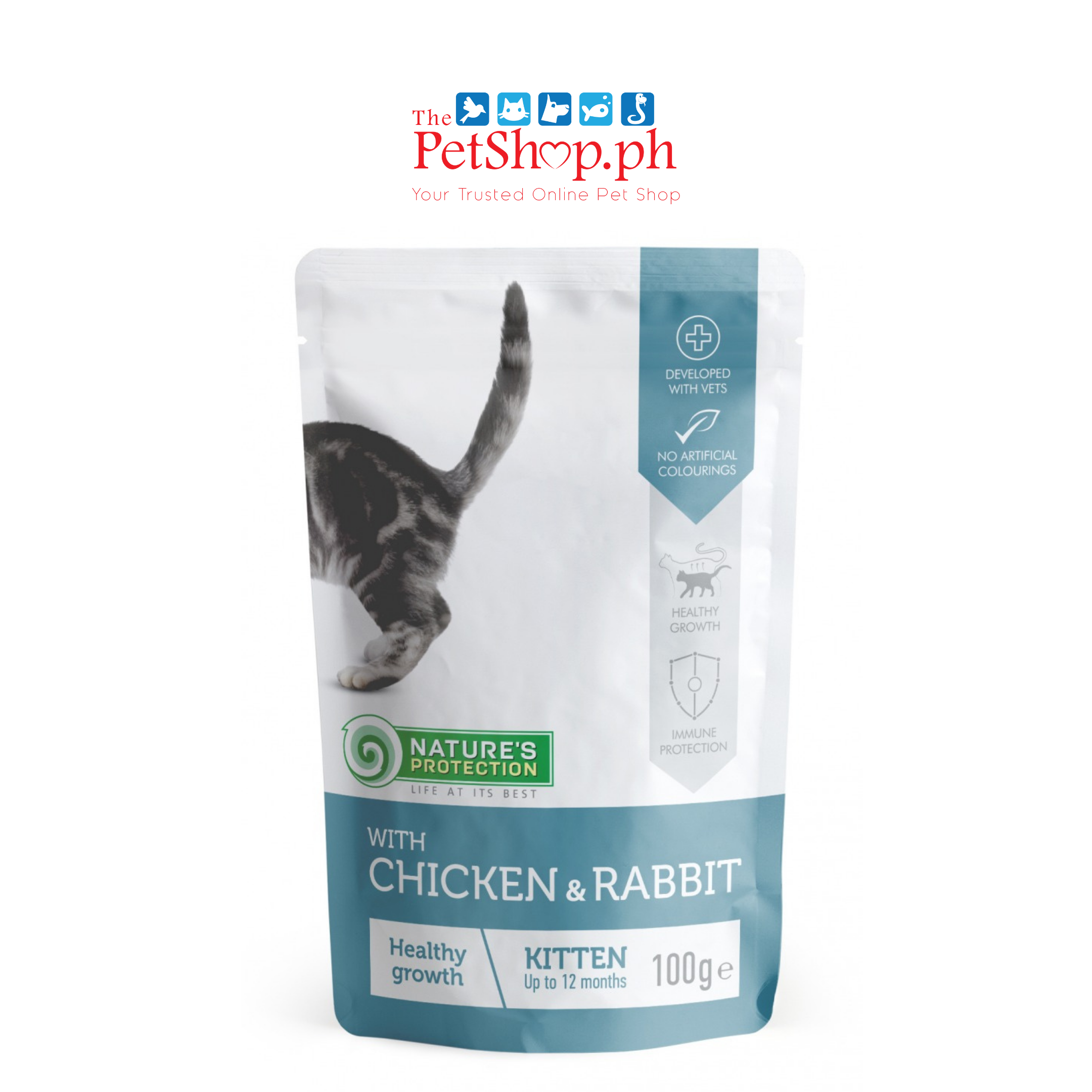 Nature's Protection Kitten with Chicken & Rabbit 100g Healthy Growth